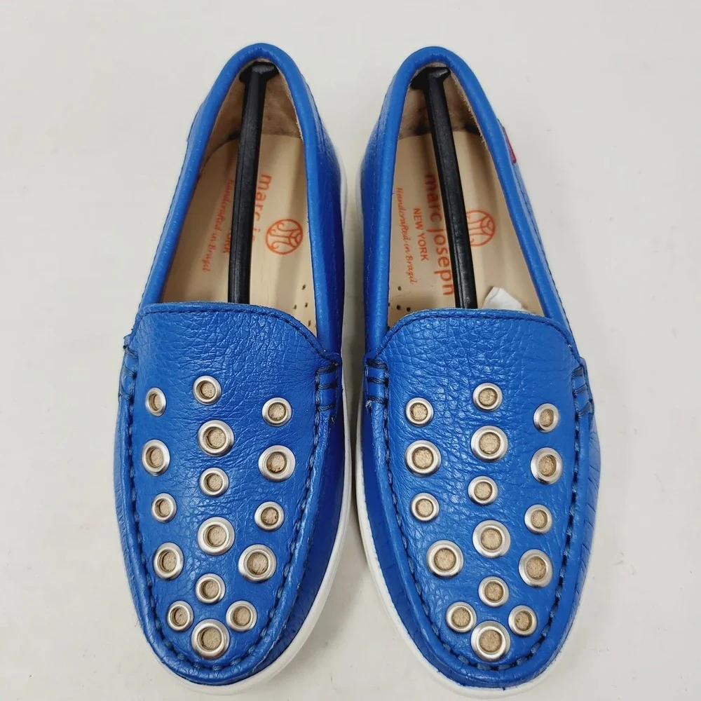 Marc Joseph NY boys Slip-On Shoes sz 11 Blue Nubuck
